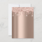 Invitation Parties scintillant étincelle Rose  Gold Bridal Sw (Dos)