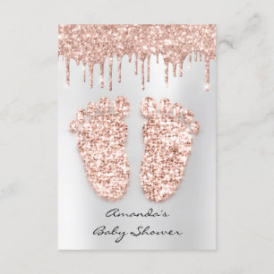 Invitation Parties scintillant étincelle Rose GreyPieds de do