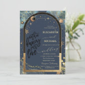 Invitation Parties scintillant étoile de Soleil Or Celeste Ma (Debout devant)