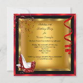 Invitation Parties scintillant fabuleuse Rouge talons hauts O (Dos)