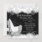 Invitation Parties scintillant fabuleuse Silver talons hauts  (Dos)