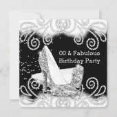 Invitation Parties scintillant fabuleuse Silver talons hauts  (Devant)