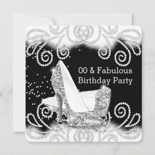 Invitation Parties scintillant fabuleuse Silver talons hauts  (Devant)