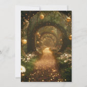 Invitation Parties scintillant Fairy Tale Enchanted Forest Ba (Dos)