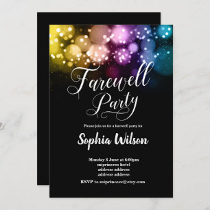 invitation parties scintillant Farewell Party