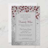 Invitation PARTIES SCINTILLANT FAUX Fête des mariées de confe (Devant)