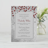 Invitation PARTIES SCINTILLANT FAUX Fête des mariées de confe (Debout devant)