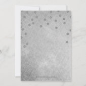 Invitation PARTIES SCINTILLANT FAUX Fête des mariées de confe (Dos)