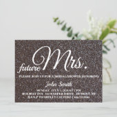 Invitation Parties scintillant Fête des mariées future Mme (Debout devant)