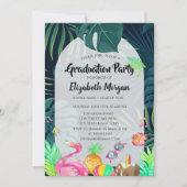 Invitation Parties scintillant Feuille Palm Casquette, Diplôm (Devant)