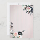 Invitation Parties scintillant Fleurs Citrouilles Anniversair (Dos)