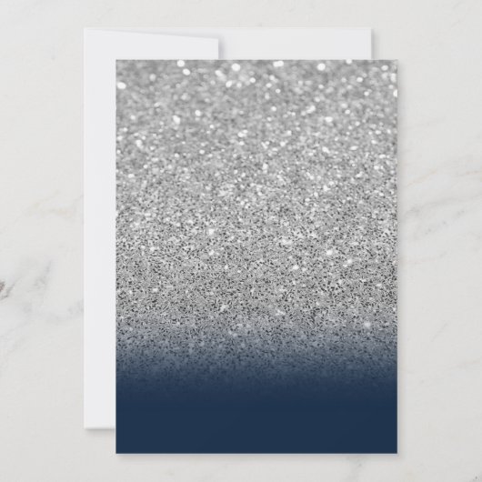 Invitation Parties scintillant, Fleurs de Boho, Perles de ver (Dos)