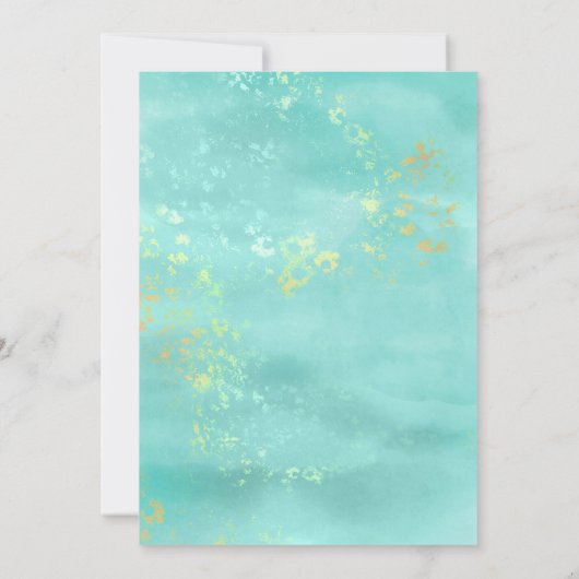 Invitation *~* Parties scintillant Fleurs Monnaie Abstraite m (Dos)