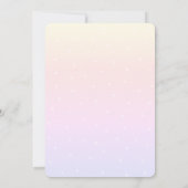 Invitation Parties scintillant Floral Citrouille Dots Baby sh (Dos)