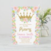 Invitation Parties scintillant Florale Couronne princesse Ann (Debout devant)