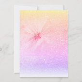 Invitation *~* Parties scintillant florale moderne Fête des m (Dos)