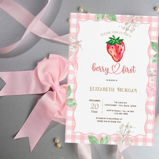 Invitation Parties scintillant Framage Baby shower plat frais