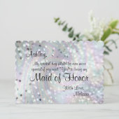 Invitation Parties scintillant Glam Serez-vous ma servante d' (Debout devant)