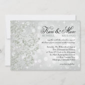 Invitation Parties scintillant Glamor Luxe Bokeh Mariage | gl (Devant)