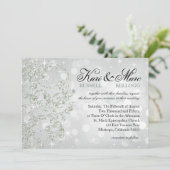 Invitation Parties scintillant Glamor Luxe Bokeh Mariage | gl (Debout devant)