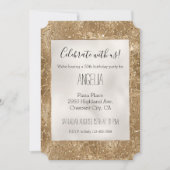 Invitation Parties scintillant Glitzy or Giraffe Imprimer (Devant)