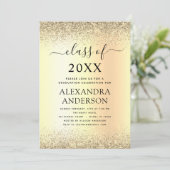 Invitation Parties scintillant Gold Black 2022 Graduation Par (Debout devant)