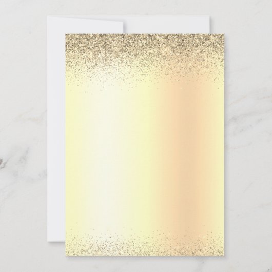 Invitation Parties scintillant Gold Black 2022 Graduation Par (Dos)