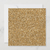 Invitation Parties scintillant Gold Glam Faux (Devant)