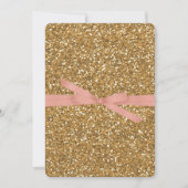 Invitation Parties scintillant Gold Glam Faux (Devant)