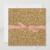 Invitation Parties scintillant Gold Glam Faux (Devant)