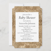 Invitation Parties scintillant Gold Glitz Giraffe Imprimer (Devant)