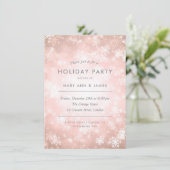Invitation Parties scintillant Gold Rose en cuivre (Debout devant)