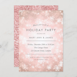 Invitation Parties scintillant Gold Rose en cuivre