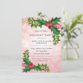 Invitation Parties scintillant Gold Rose en cuivre (Debout devant)