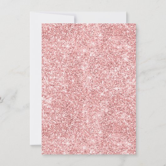 Invitation Parties scintillant Gold Rose en cuivre (Dos)