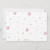 Invitation Parties scintillant Gold Rose Floral Horse Birthda (Dos)