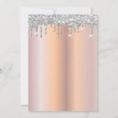 Invitation Parties scintillant gouttes d'argent Diamond robe  (Dos)