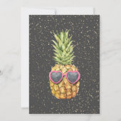 Invitation Parties scintillant Grand Casquette, Confetti, Vin (Dos)