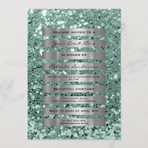 Invitation Parties scintillant Gris Argent Gris Gris Gris Min