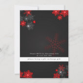Invitation Parties scintillant gris blanc éclaboussures Joyeu (Dos)