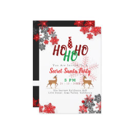 Invitation Parties scintillant gris blanc éclaboussures Joyeu