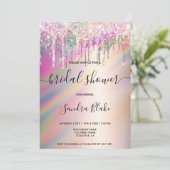 Invitation Parties scintillant Holographique Arc-En-Ciel : Fê (Debout devant)