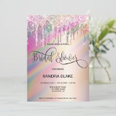 Invitation Parties scintillant Holographique Arc-En-Ciel : Fê (Debout devant)