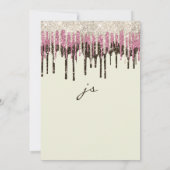 Invitation Parties scintillant ivoire noir or rose glam goutt (Dos)