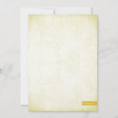 Invitation Parties scintillant Jaune Look Bachelorette Party  (Dos)