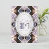 Invitation Parties scintillant Lilac douce Fête des mariées P (Debout devant)