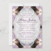 Invitation Parties scintillant Lilac douce Fête des mariées P (Dos)