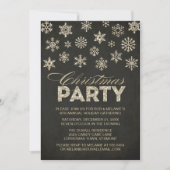 Invitation Parties scintillant Look Snowflakes Fête de Noël I (Devant)