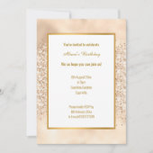 INVITATION PARTIES SCINTILLANT LUXE CHAMPAGNE ANNIVERSAIRE (Devant)