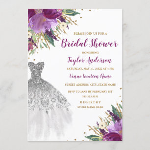 Invitation Parties scintillant mariage Améthyste Fête des ma